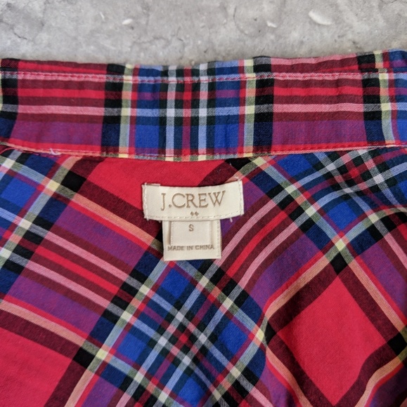 J. Crew Factory Plaid Button Down - Picture 1 of 3